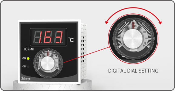 Digital dial setting