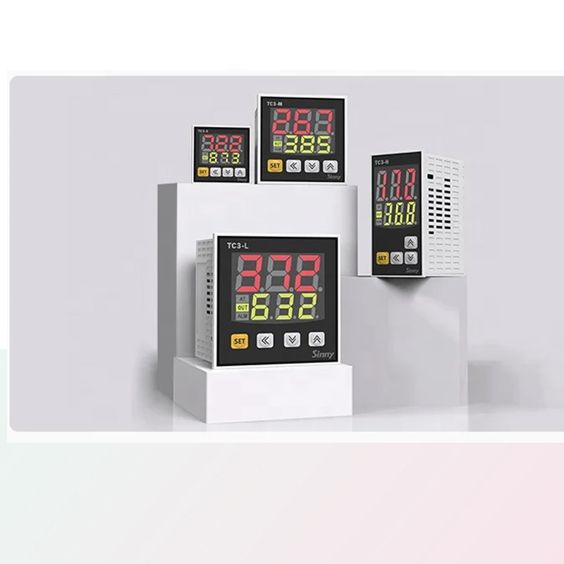 Controlador de temperatura programable PID de 3 dígitos